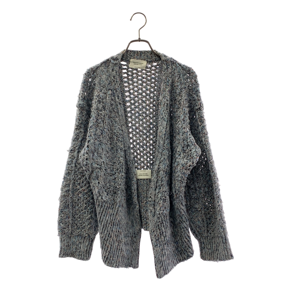 beautiful people / 뷰티풀 피플 | 2022AW | double-end 믹스 컬러 니트 가디건 | 36 |