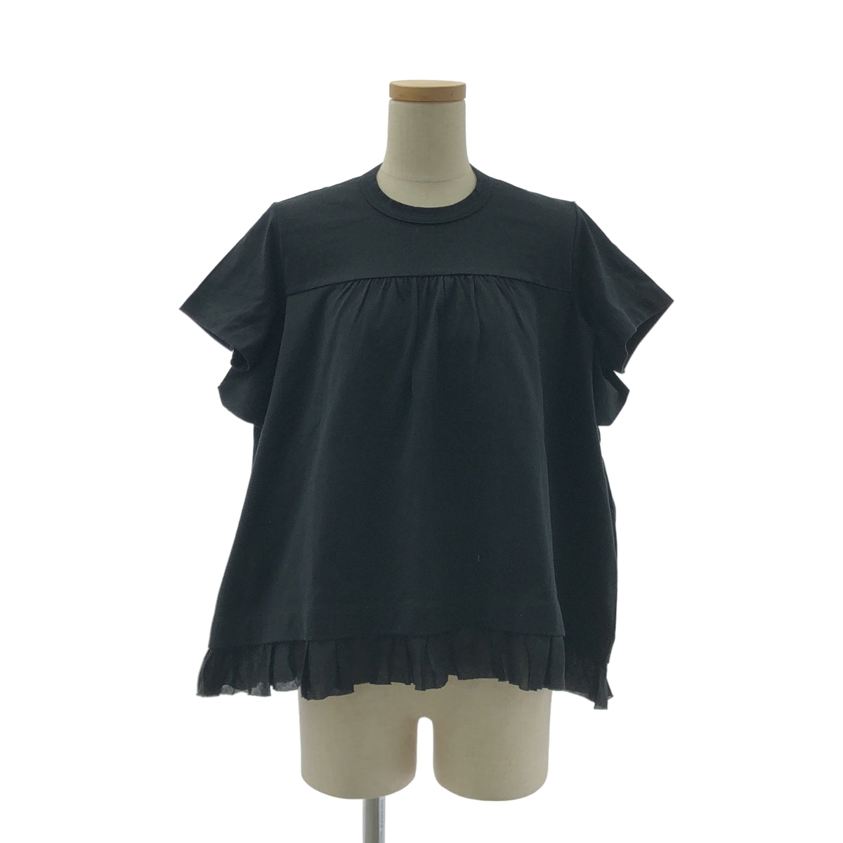 tricot COMME des GARÇONS | 2021 春夏 | 荷葉邊褶皺圓領 T 卹 | M 碼 | 女款