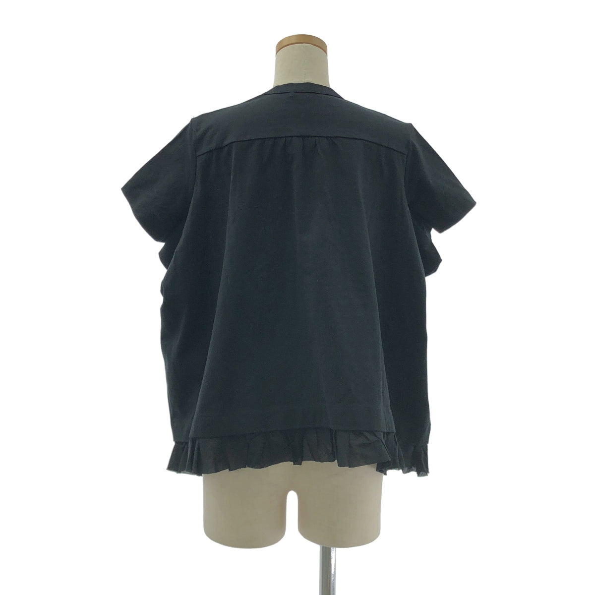 tricot COMME des GARÇONS | 2021 春夏 | 荷葉邊褶皺圓領 T 卹 | M 碼 |