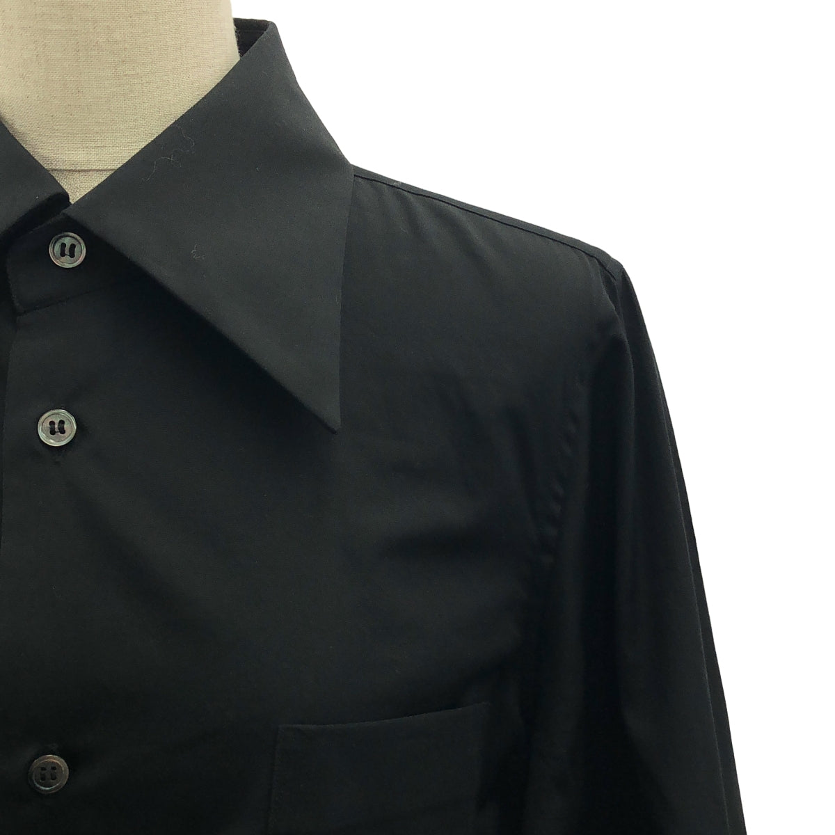 【美品】  COMME des GARCONS / コムデギャルソン | 2021AW | レイヤード ロング ブラウス シャツ | S | ブラック | レディース