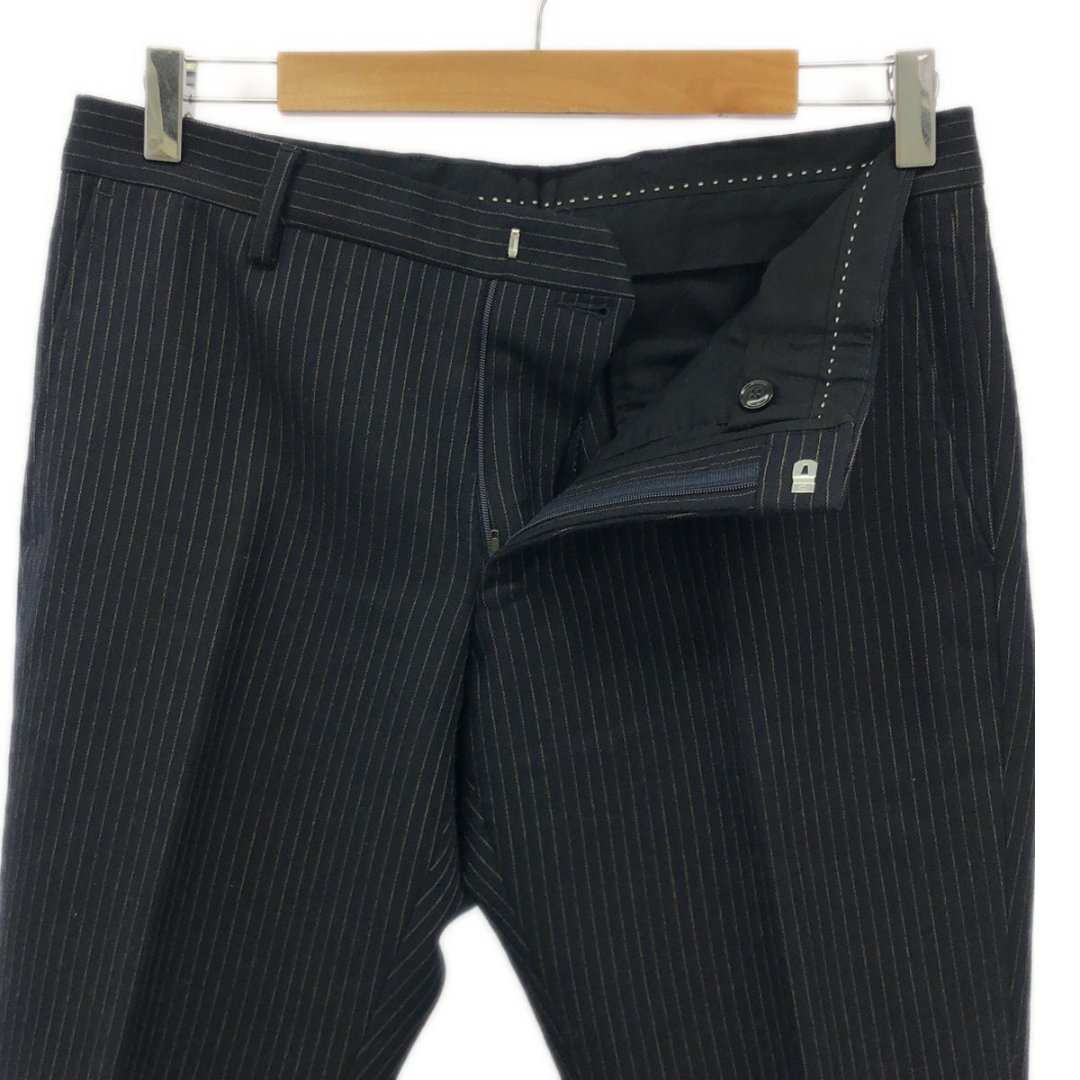 DRIES VAN NOTEN | Wool Striped Slacks Pants | Size 48 | Men's