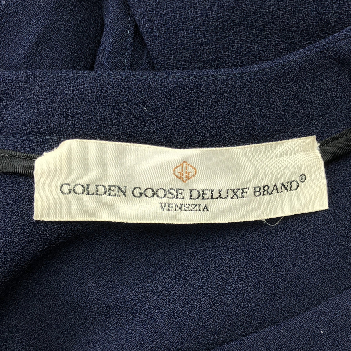 GOLDEN GOOSE / ゴールデングース | プリーツ プルオーバー トップス ブラウス | XS | ネイビー | レディース