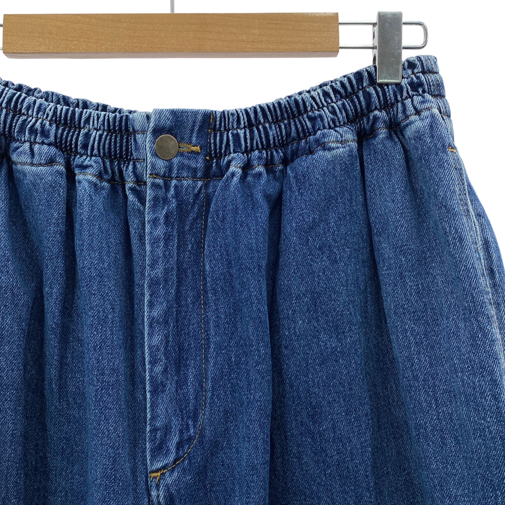 HED MAYNER / 헤드 메이너 | 2023AW | × Desigual. 디지구얼 THE NEW CANADIAN TUXEDO PANTS 드로스트링 데님 이지 와이드 팬츠 | S | 남성