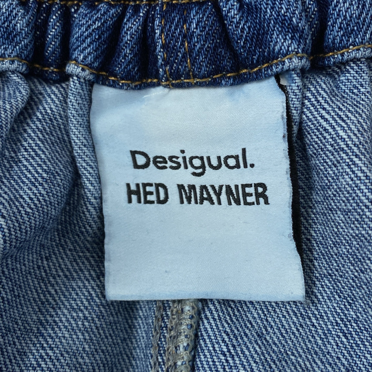 HED MAYNER | 2023AW | x Desigual。新款加拿大燕尾服褲抽繩牛仔寬褲 | S碼 | 靛藍 | 男士