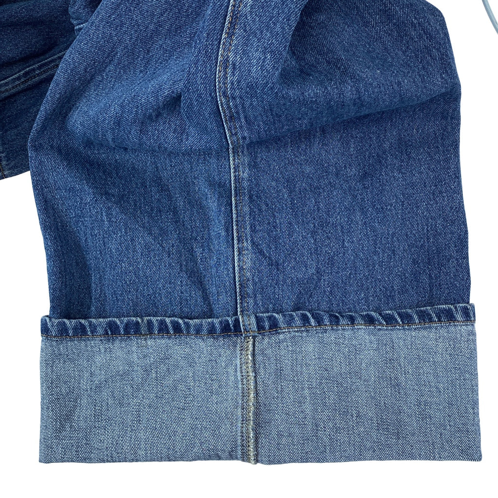 HED MAYNER / 헤드 메이너 | 2023AW | × Desigual. 디지구얼 THE NEW CANADIAN TUXEDO PANTS 드로스트링 데님 이지 와이드 팬츠 | S | 남성