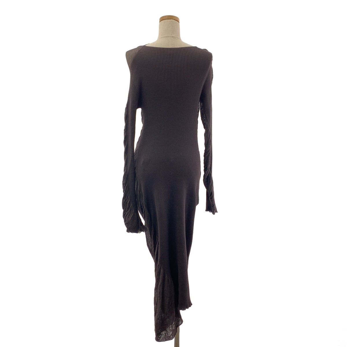 ISSEY MIYAKE / 이세이 미야케 | 2024SS | 비대칭 개더 드레이프 디자인 드레스 원피스 | 2 | 여성