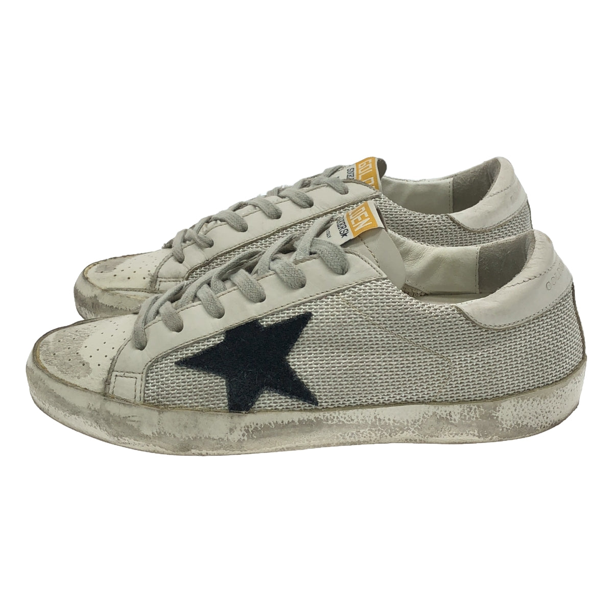 GOLDEN GOOSE | SUPERSTAR distressed vintage processed low cut sneakers | 37 | Women's