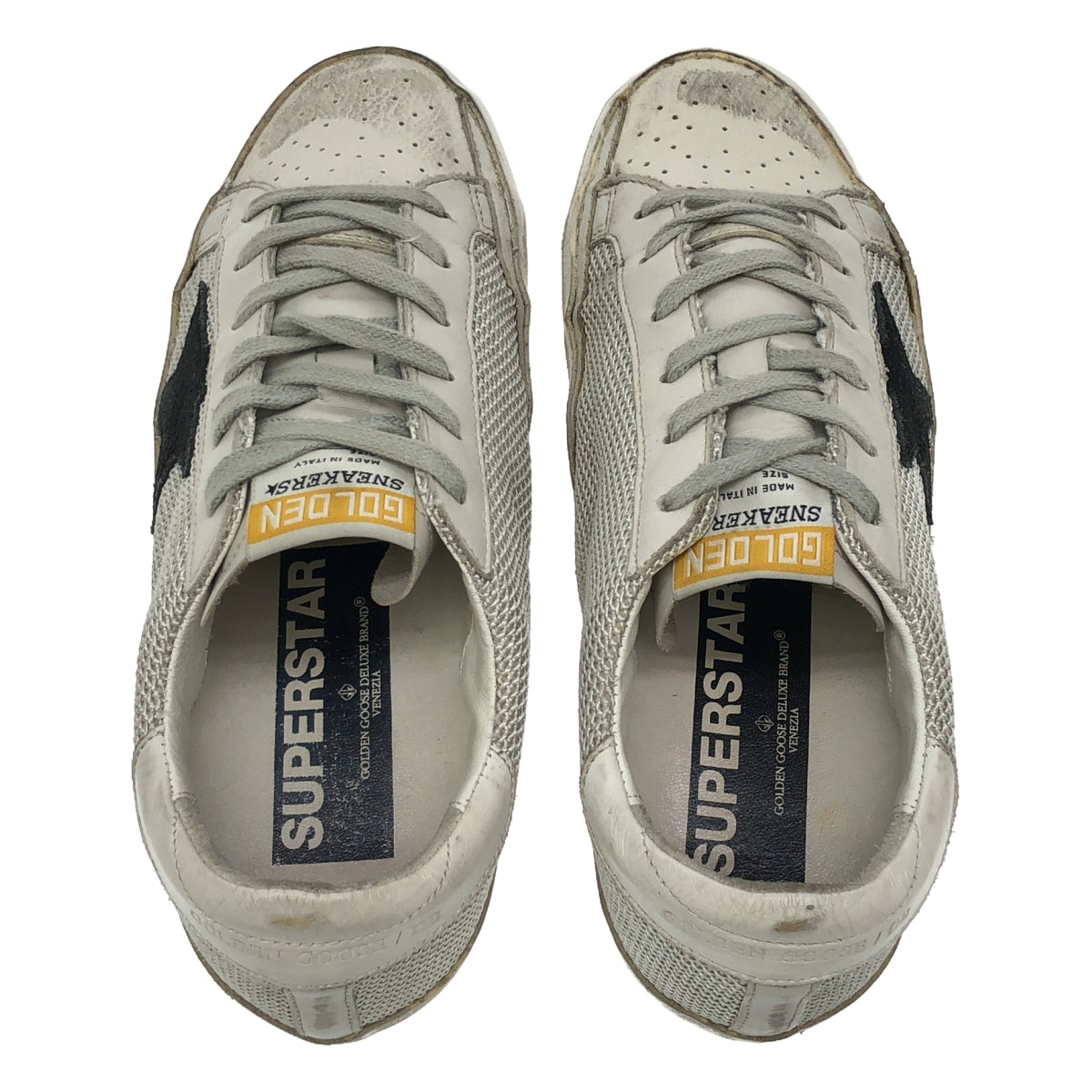 GOLDEN GOOSE | SUPERSTAR distressed vintage processed low cut sneakers | 37 | Women's