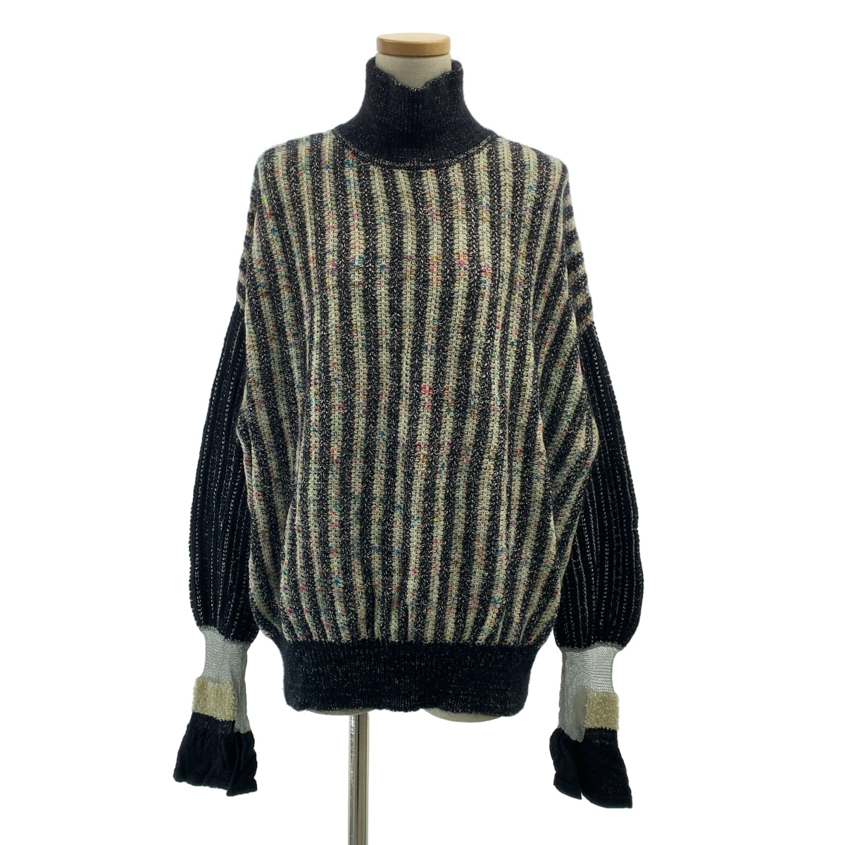 Mame Kurogouchi / 마메쿠로고우치 | Kasuri Knit Pullover / 울 모헤야 카스리 니트 스웨터 | 1 |