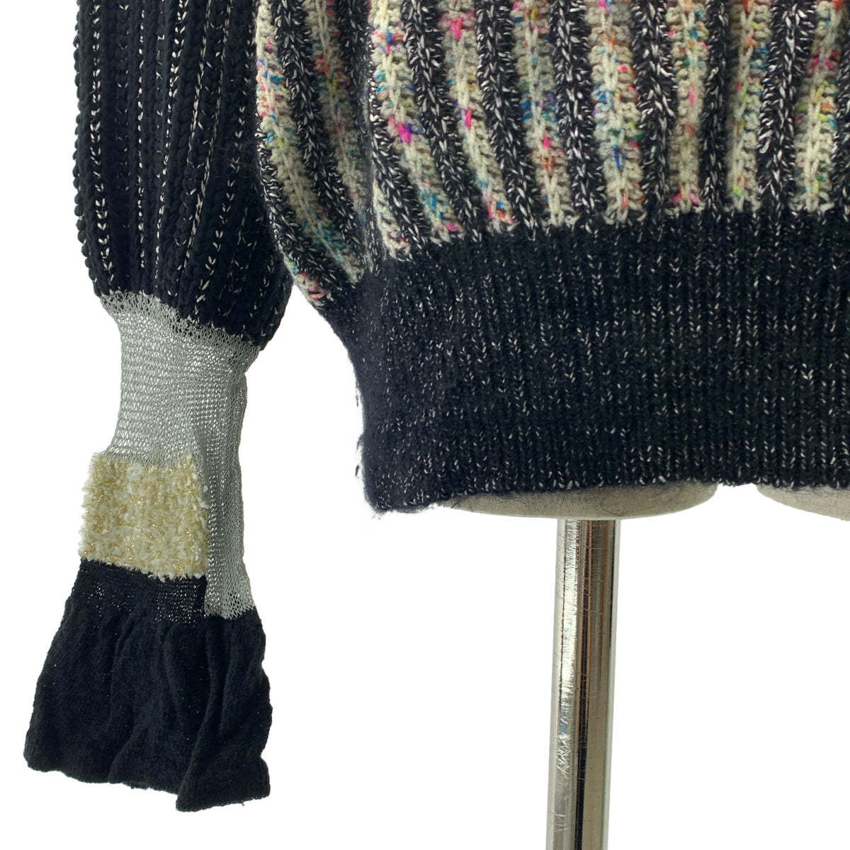 Mame Kurogouchi / 마메쿠로고우치 | Kasuri Knit Pullover / 울 모헤야 카스리 니트 스웨터 | 1 |