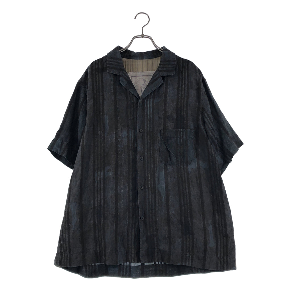 Ziggy Chen | 2024 春夏系列 | 條紋寬鬆領襯衫 | 尺寸 44 | 男款