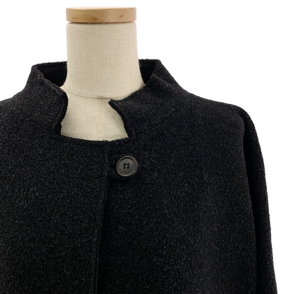 GALLEGO DESPORTES / 갤레고데스포트 | 스탠드 컬러 울 1 버튼 빅 코트 | S |