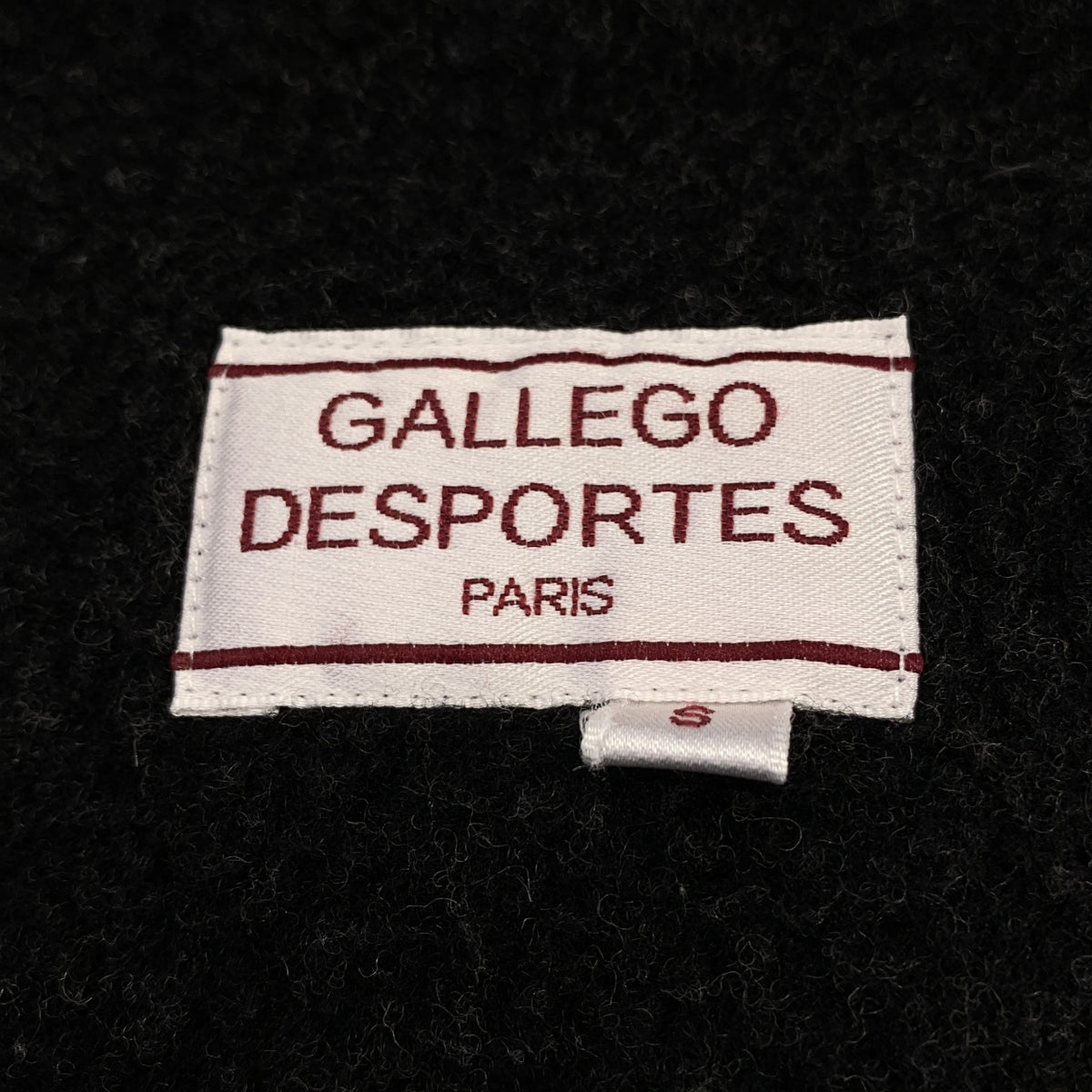 GALLEGO DESPORTES / 갤레고데스포트 | 스탠드 컬러 울 1 버튼 빅 코트 | S |