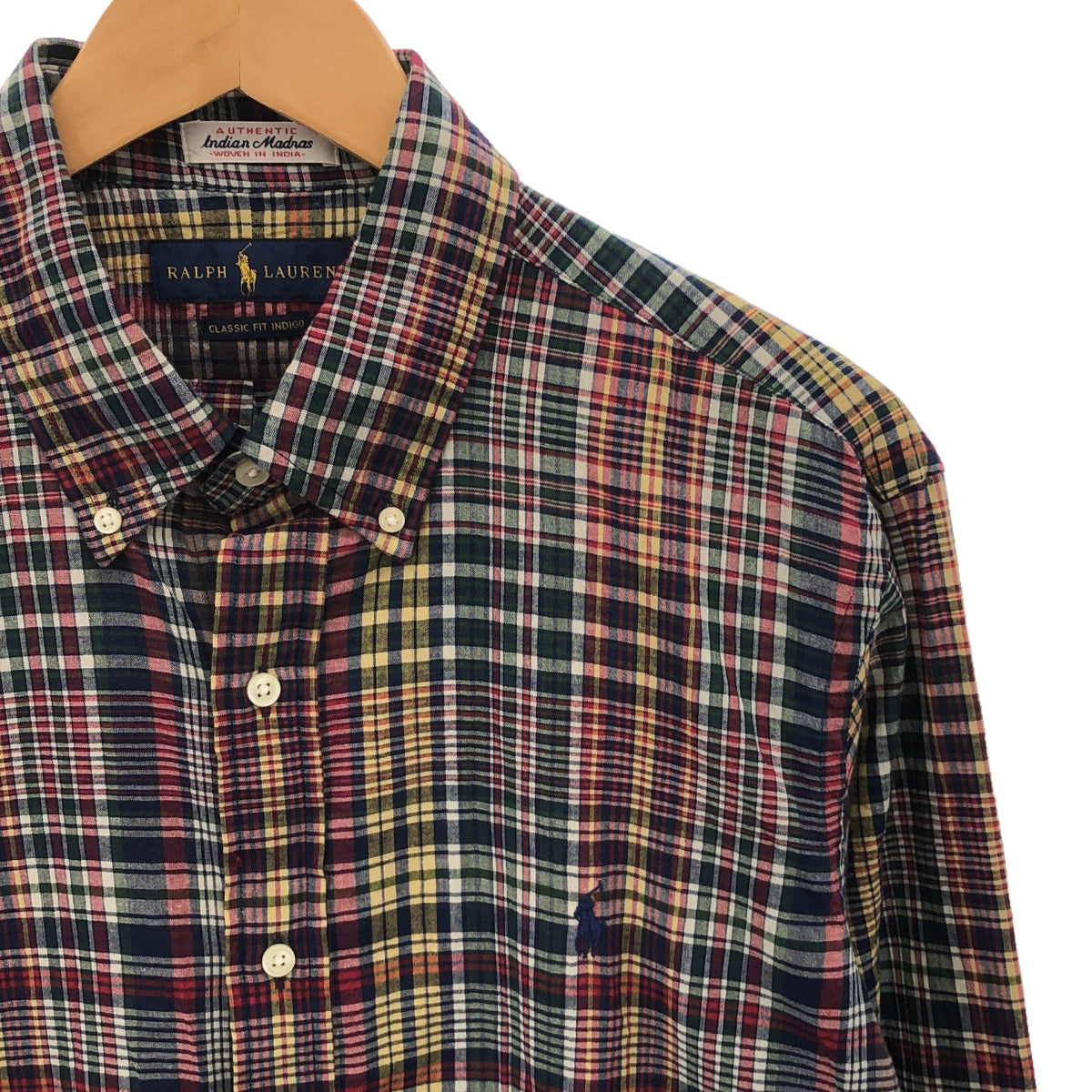 RALPH LAUREN / Ralph Lauren | Indian Madras Button Down Shirt / Pony Indian Madras Button Down Shirt | L | Men's