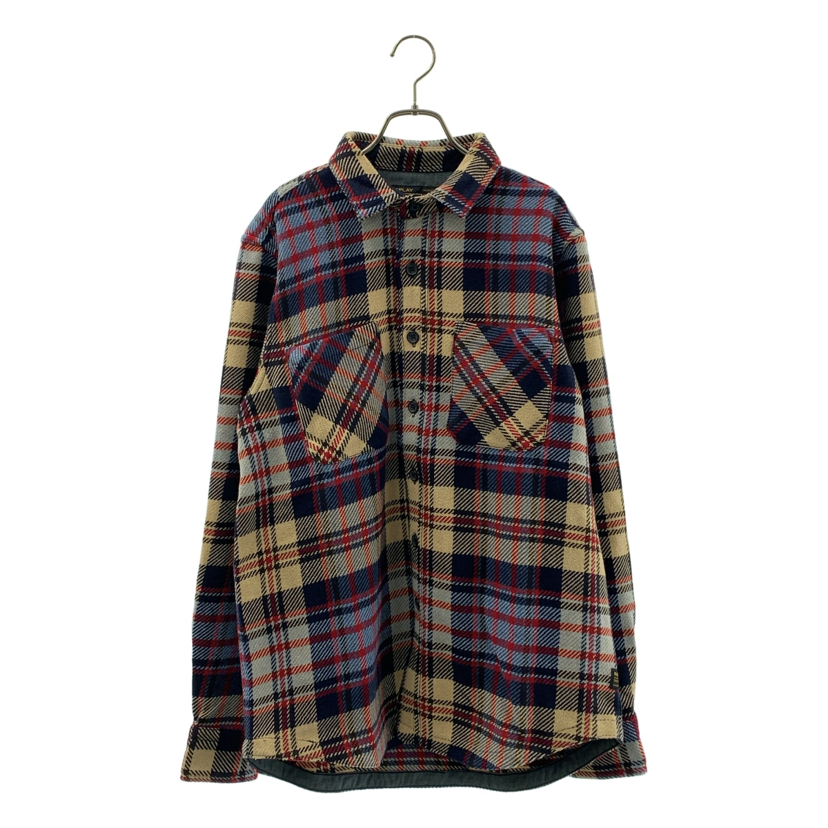 REPLAY | 常規版型格紋襯衫 | L 碼 |