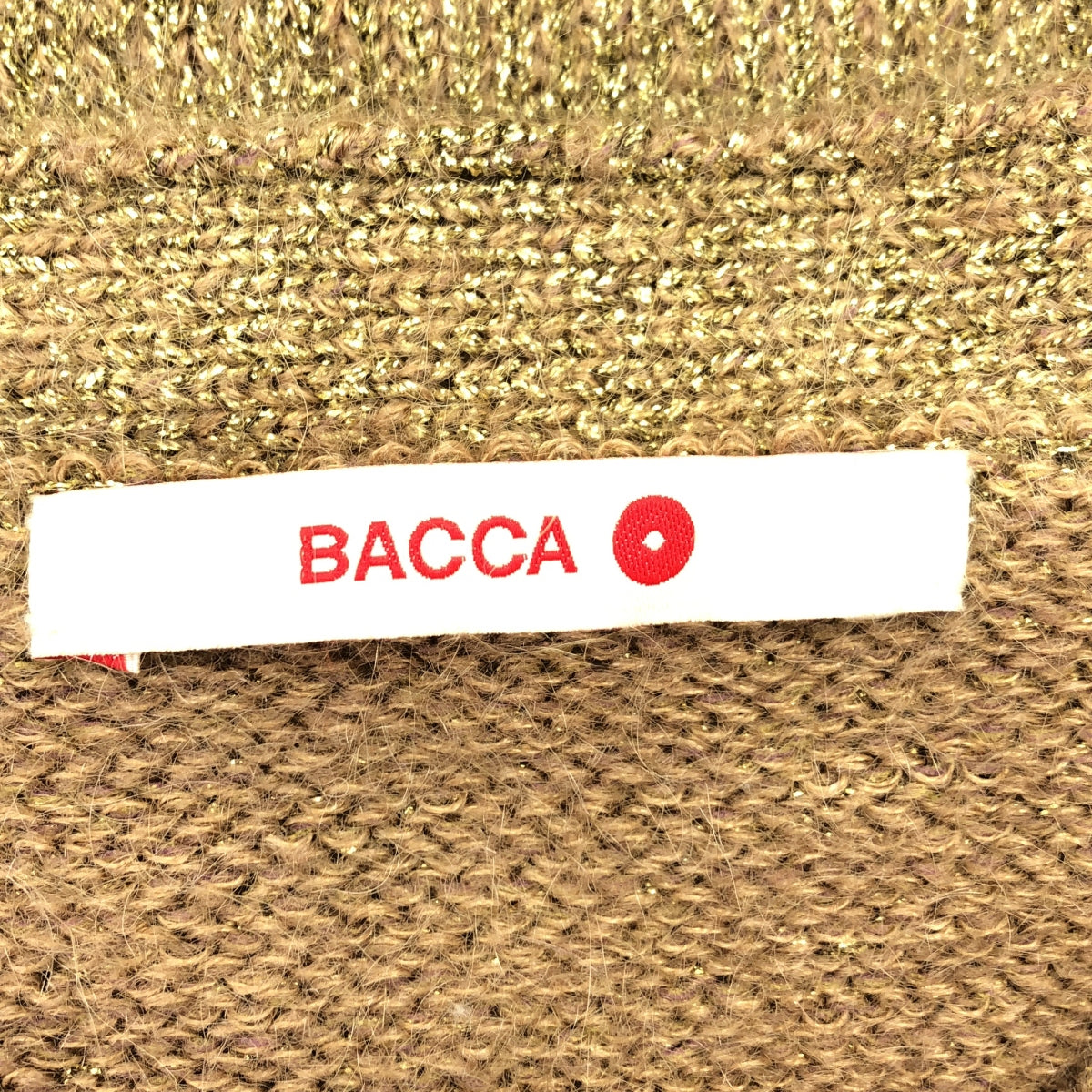 BACCA / バッカ | ラメ モヘヤ ミックスヤーン ニット カーディガン | S | ベージュ系 | レディース