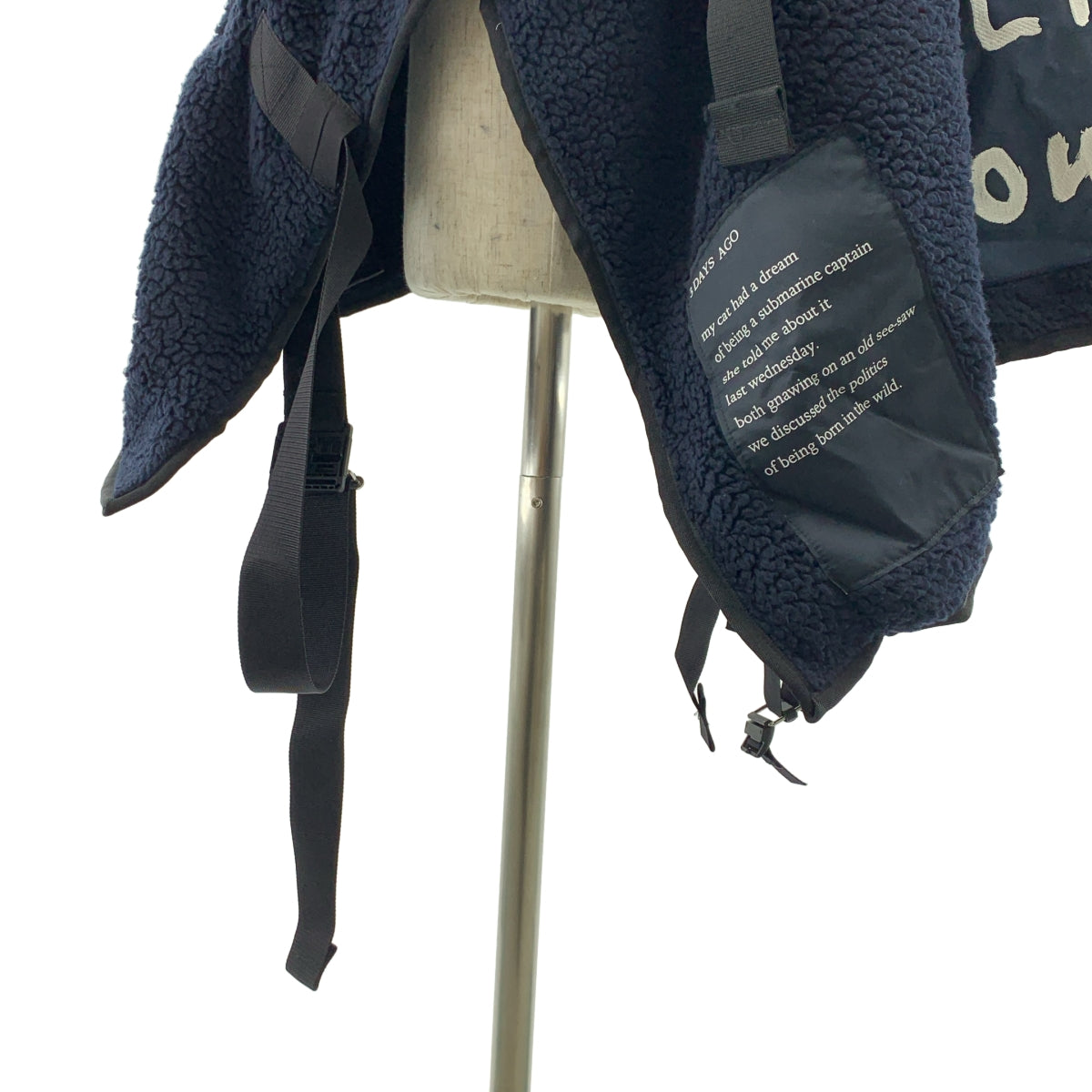 TAKAHIROMIYASHITA The Soloist / タカヒロミヤシタザソロイスト | blanket jacket ボア ブランケットジャケット | ネイビー | メンズ