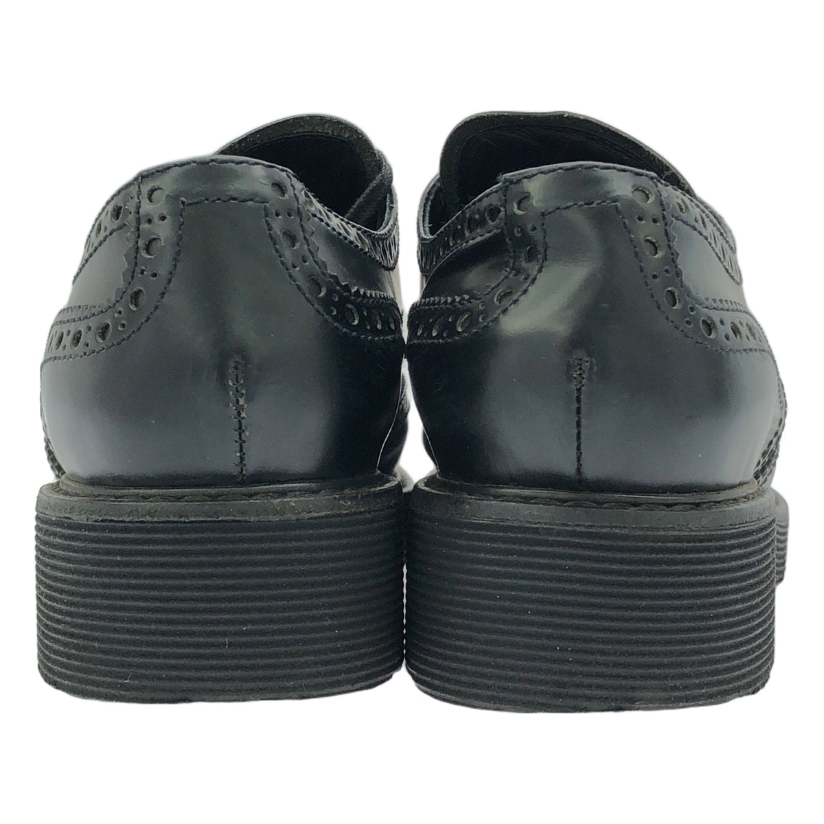 PRADA / プラダ | ウィングチップ ドレスシューズ | 38 1/2 | ブラック | レディース