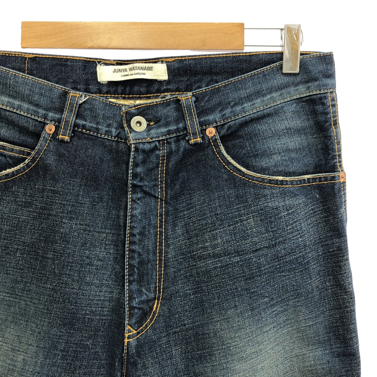 JUNYA WATANABE COMME des GARCONS / 渡邊淳也 |公元2012年|仿舊水洗牛仔長褲 | S |靛藍|女性的