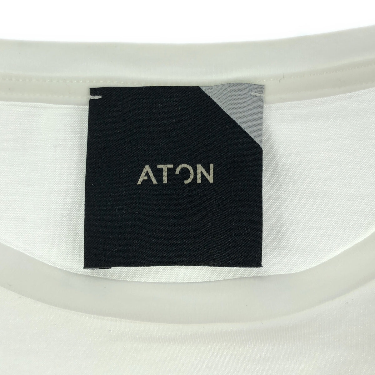 ATON / 에이턴 | SUVIN 60/2 ROUND HEM T-SHIRT 컷소우 | 2 | 화이트 | 여성