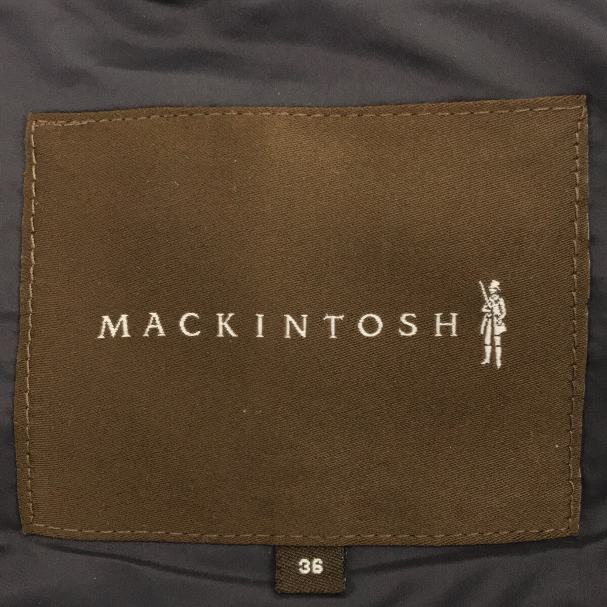MACKINTOSH / マッキントッシュ | Loro Piana ロロピアーナ社 ウール フード付き ダウンジャケット | 36 | ネイビー | レディース