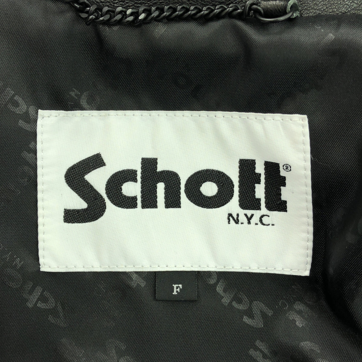 【신품】 SCHOTT / 샷 | × JEANASIS 가죽 더블 라이더스 재킷 | F | 블랙 | 여성