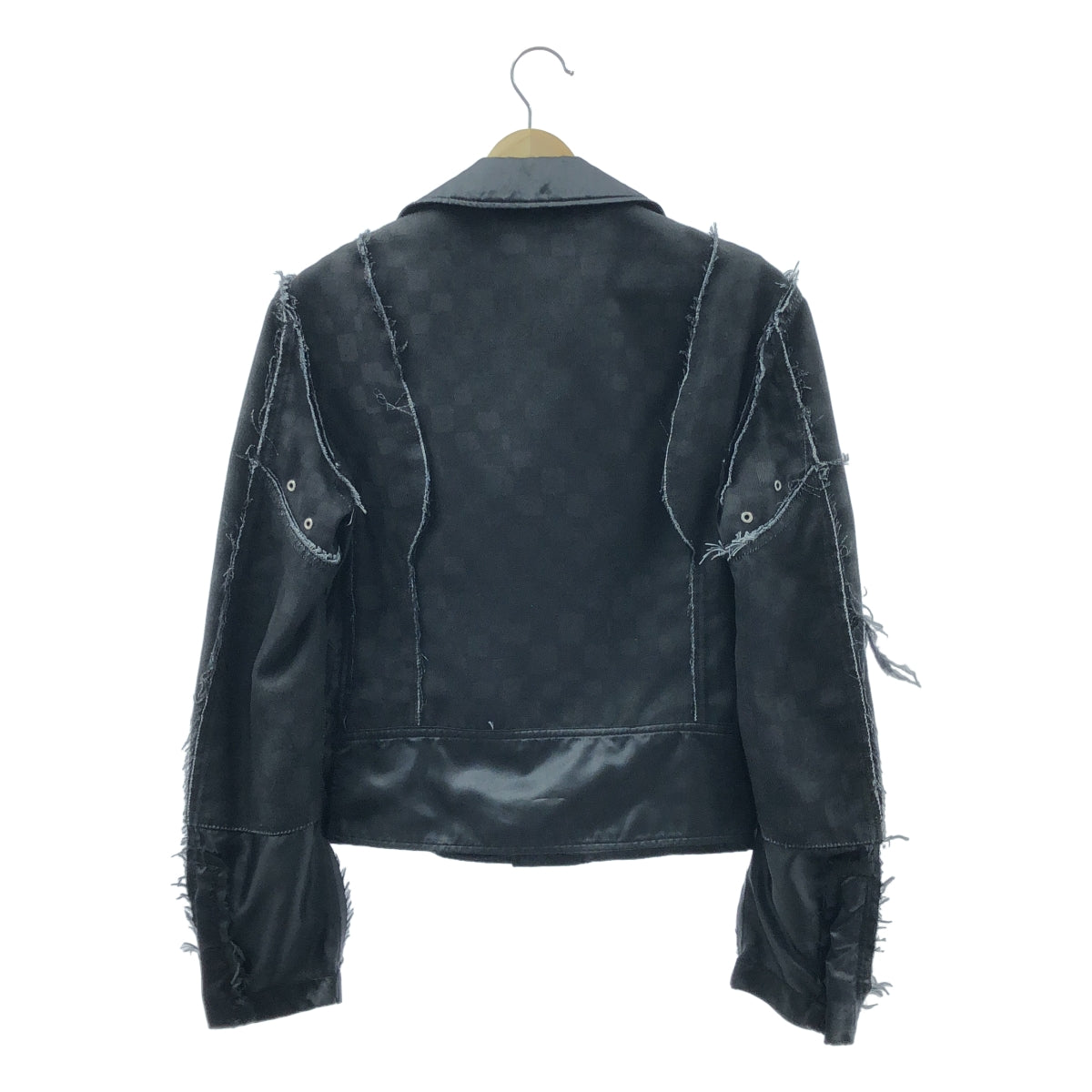 BLACK COMME des GARCONS / 블랙콤 데 갤슨 | 2018AW | 컷오프 더블 라이더스 재킷 | S |