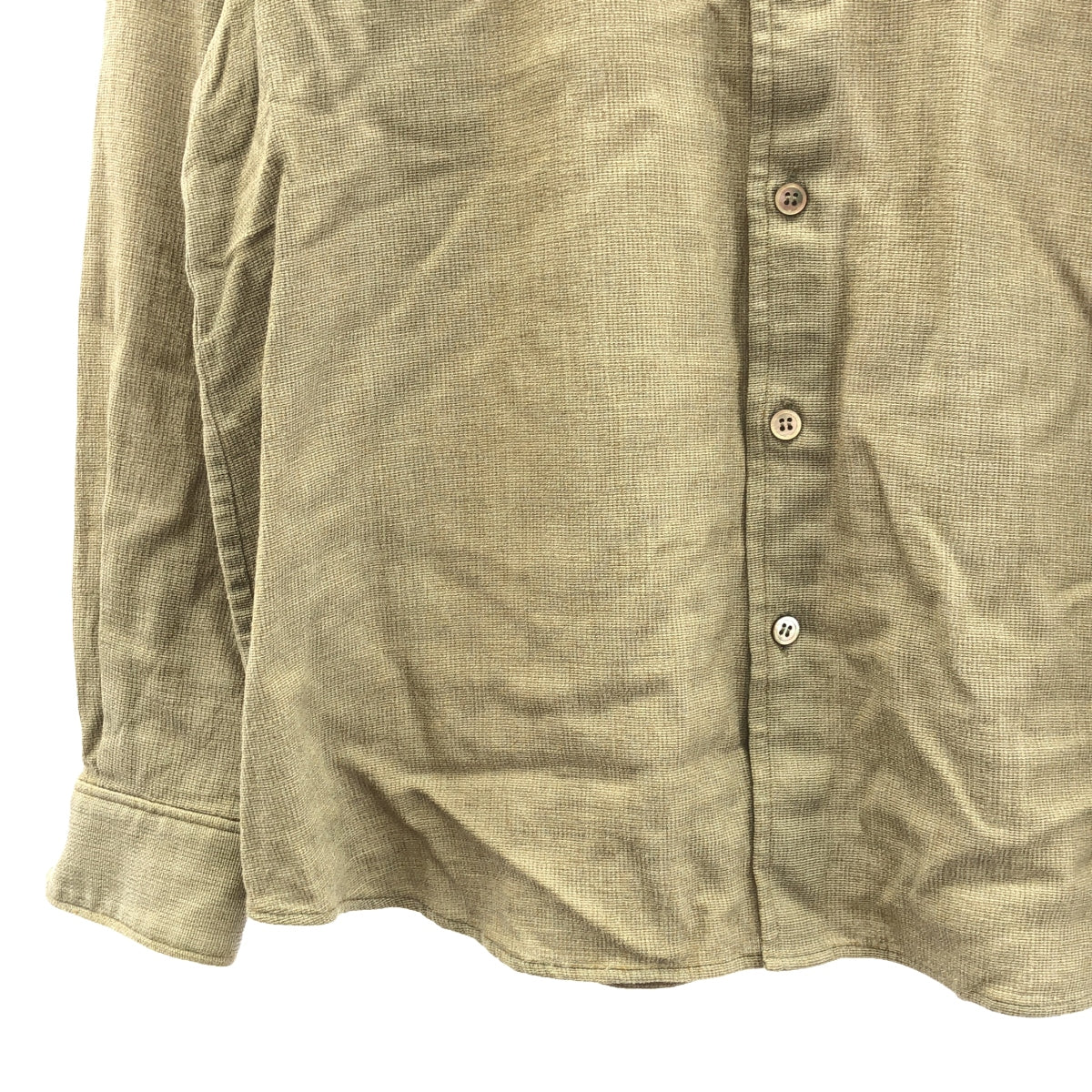 Yamauchi | No-Mulesing Mesh Wool Shirt | 3 | SAND BEIGE | Men's