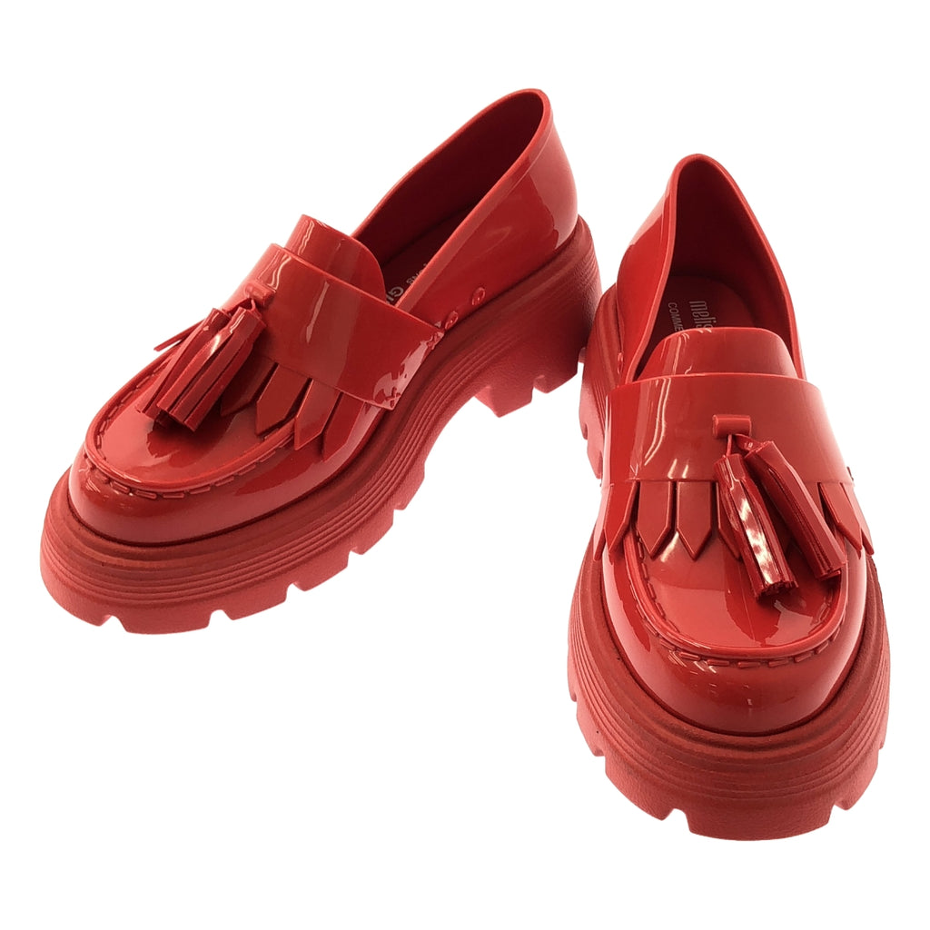[狀況良好] COMME des GARÇONS GIRL / Comme des Garçons Girl | x Melissa / 琺瑯流蘇樂福鞋| SHOPBOP尺寸 23 厘米 |紅色|女性的