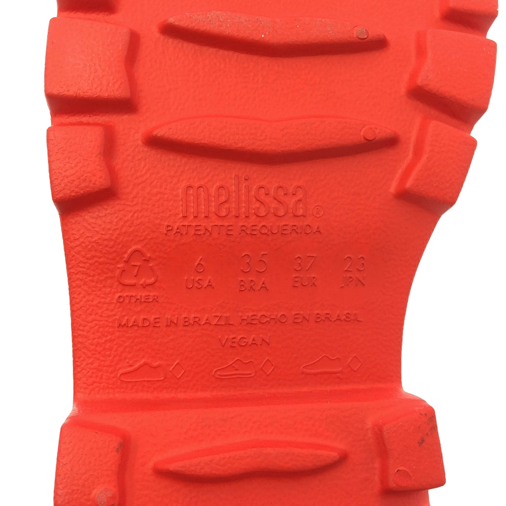 [狀況良好] COMME des GARÇONS GIRL / Comme des Garçons Girl | x Melissa / 琺瑯流蘇樂福鞋| SHOPBOP尺寸 23 厘米 |紅色|女性的