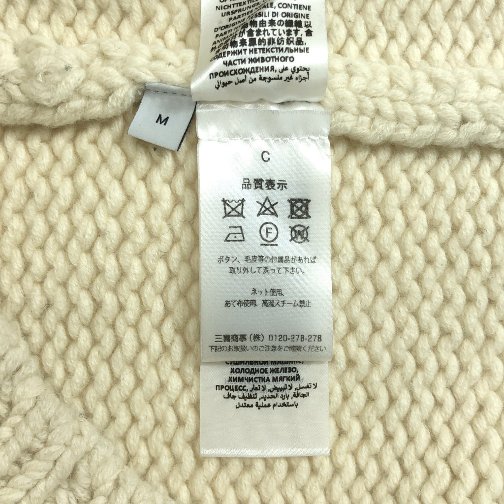 JW Anderson | 2021 秋冬 | JWA 標誌厚實連帽羊毛衫和嵌花針織毛衣 | M 碼 | 男款