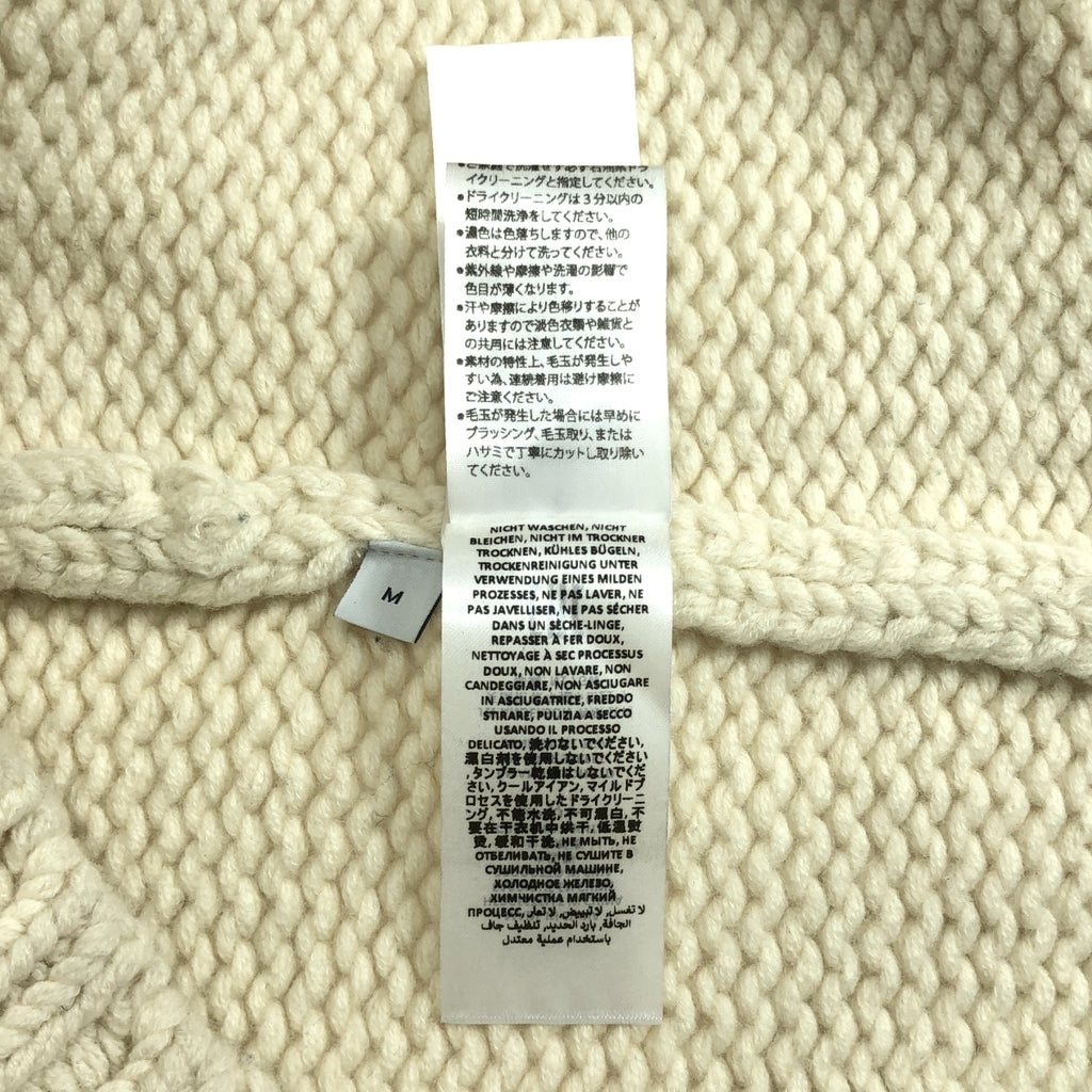 JW Anderson | 2021 秋冬 | JWA 標誌厚實連帽羊毛衫和嵌花針織毛衣 | M 碼 | 男款