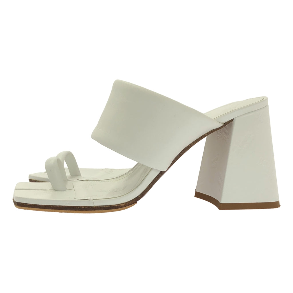 Maison Margiela / メゾンマルジェラ | tabi スクエアトゥ レザー ヒール サンダル | 38 | レディース