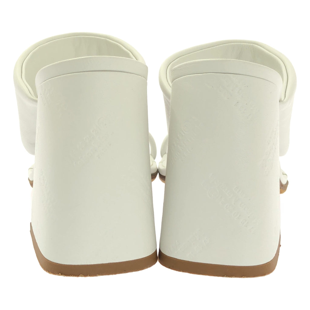 Maison Margiela / メゾンマルジェラ | tabi スクエアトゥ レザー ヒール サンダル | 38 | レディース