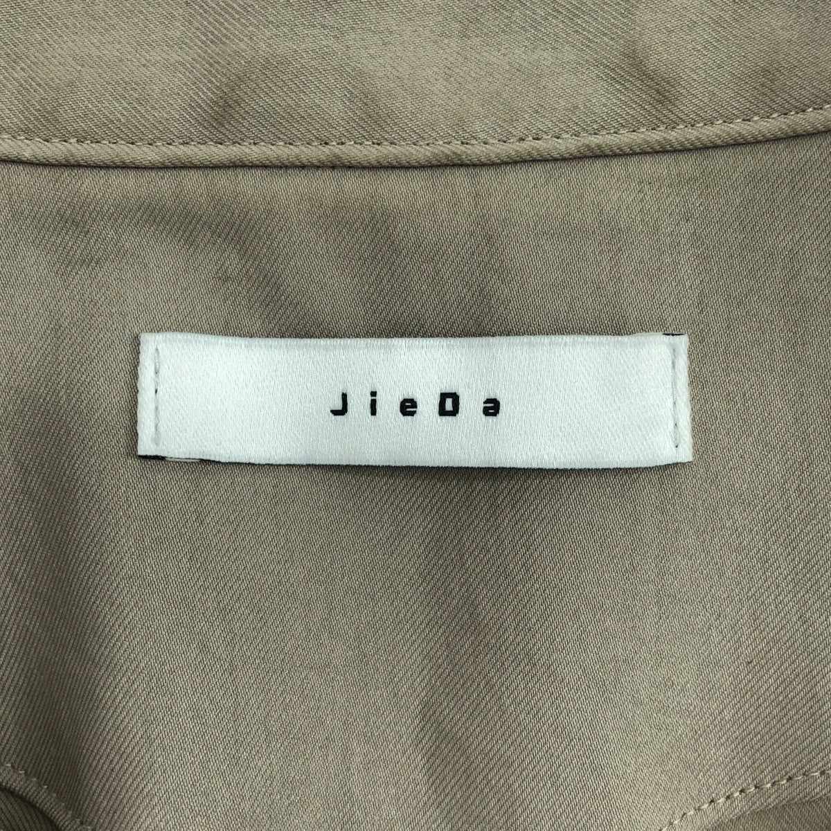 JieDa | 垂墜斜紋棉布拉鏈外套 | 2 碼 | 男款