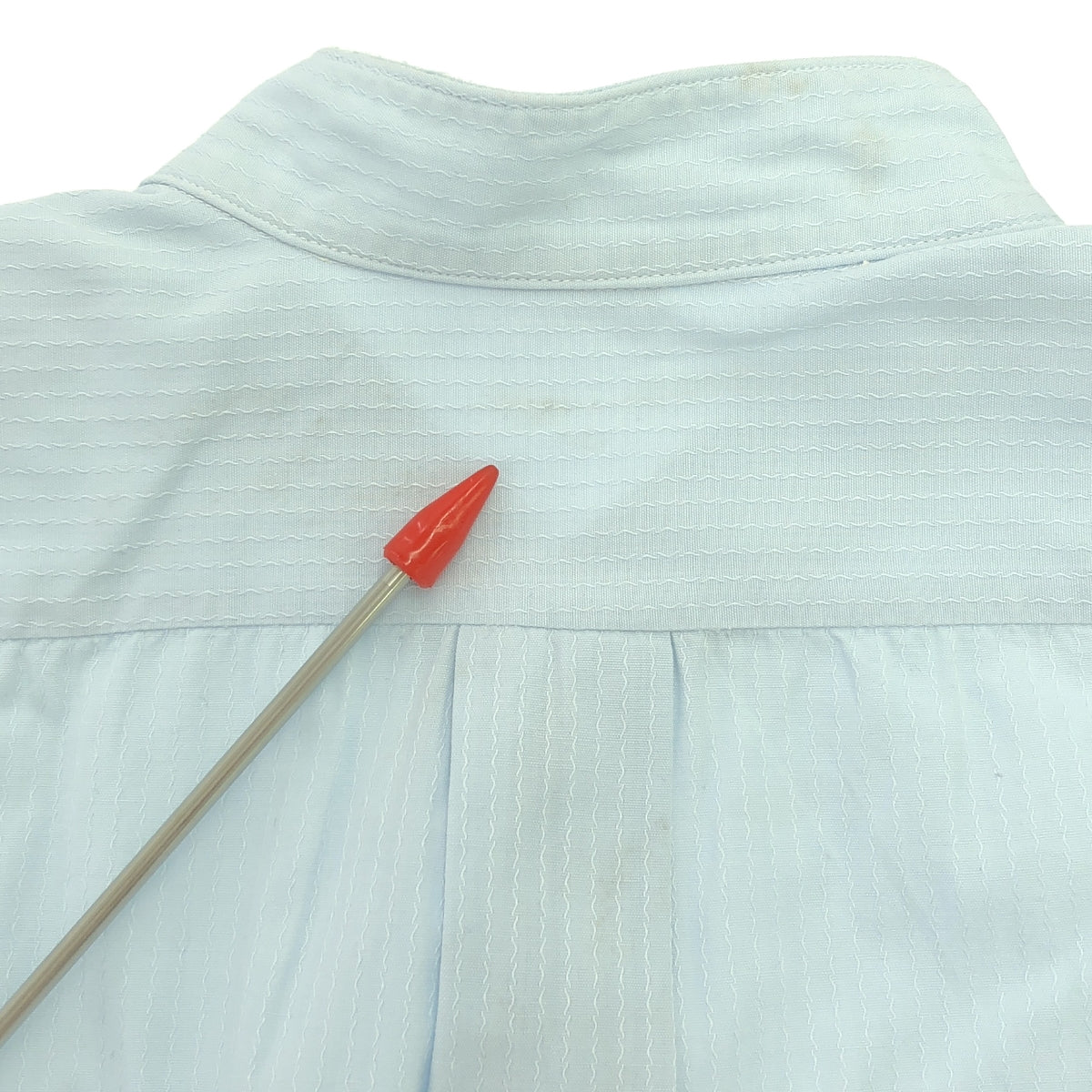 VINTAGE / Vintage clothing | 1960s Vintage WUL ORIGINAL Stand-up collar striped shirt | Size 40 | Light blue | Men's