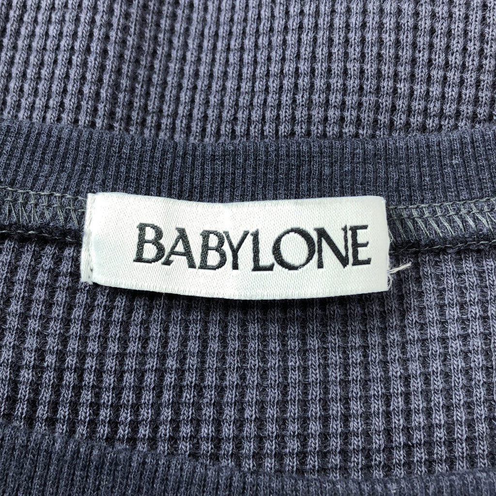 【美品】  BABYLONE / バビロン | サーマル クルーネック カットソー ワンピース | F | グレー | レディース