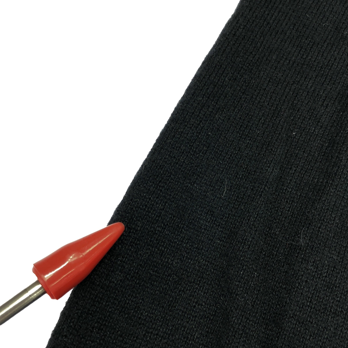 Agnes b. / アニエスベー | シルク ウール カシミヤ クルーネック ニット | 1 | ブラック | レディース