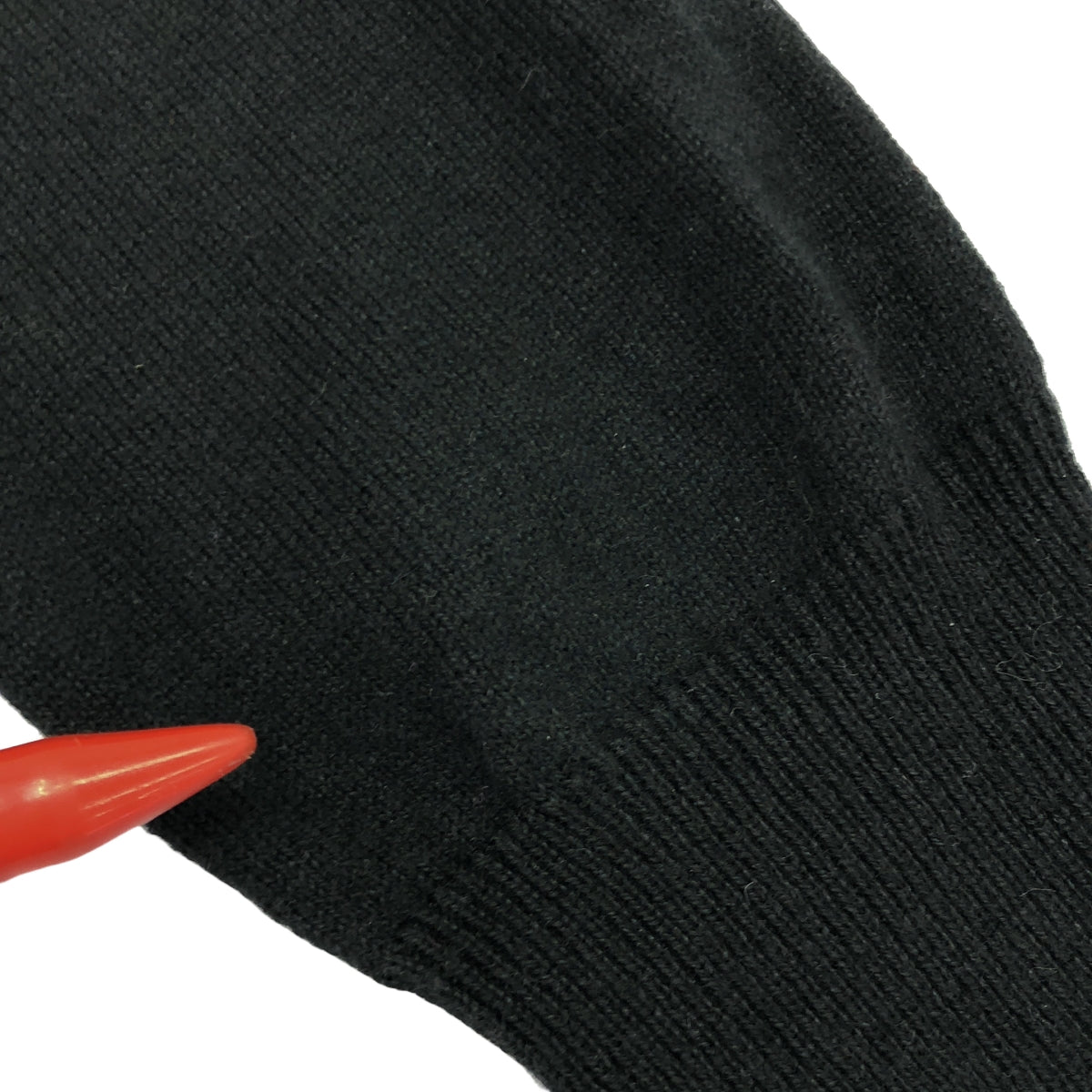 Agnes b. / アニエスベー | シルク ウール カシミヤ クルーネック ニット | 1 | ブラック | レディース