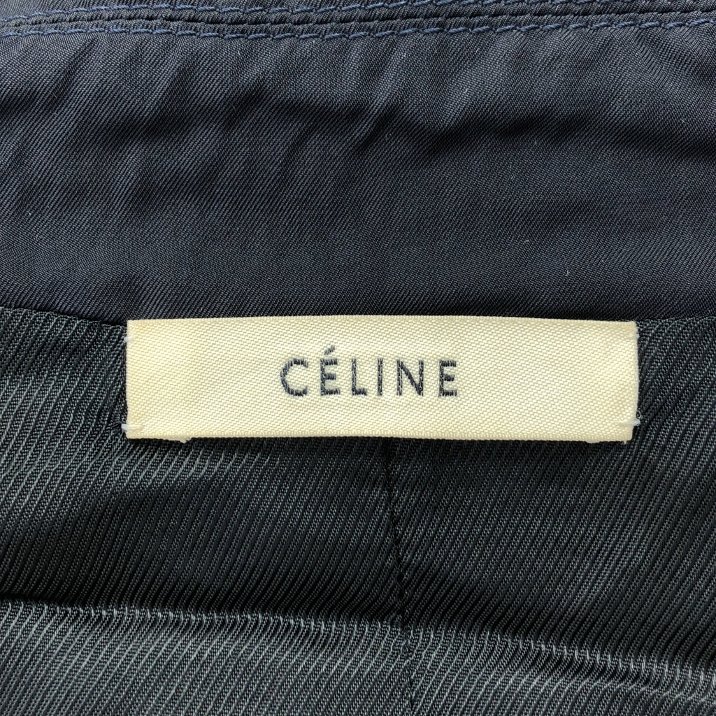 CELINE / セリーヌ | by Phoebe Philo フィービー / シルク混 トレンチコート | 34 | ネイビー | レディース