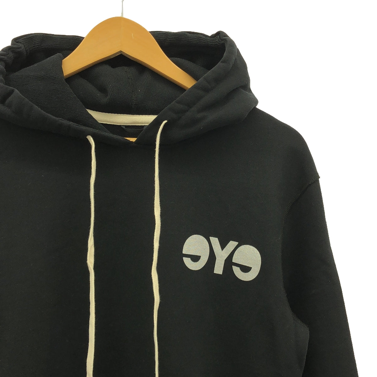 eye JUNYA WATANABE COMME des GARCONS MAN / アイジュンヤワタナベ マン | 2023SS | Reigning Champ パーカー カスタマイズ × 綿ナイロンリップ プリント | S | ブラック | メンズ