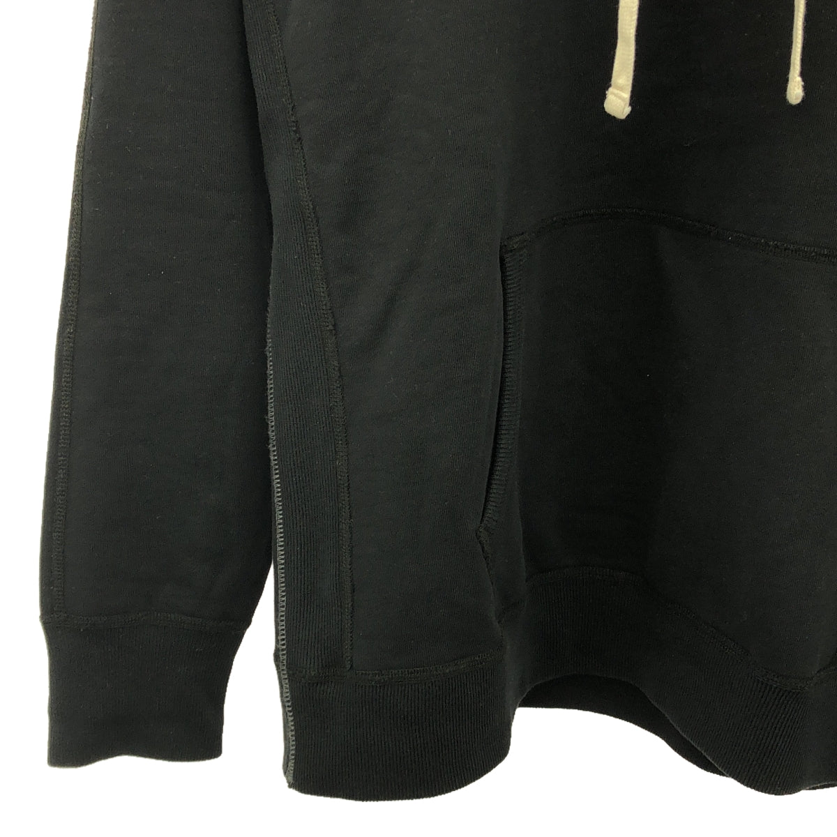 eye JUNYA WATANABE COMME des GARCONS MAN / アイジュンヤワタナベ マン | 2023SS | Reigning Champ パーカー カスタマイズ × 綿ナイロンリップ プリント | S | ブラック | メンズ