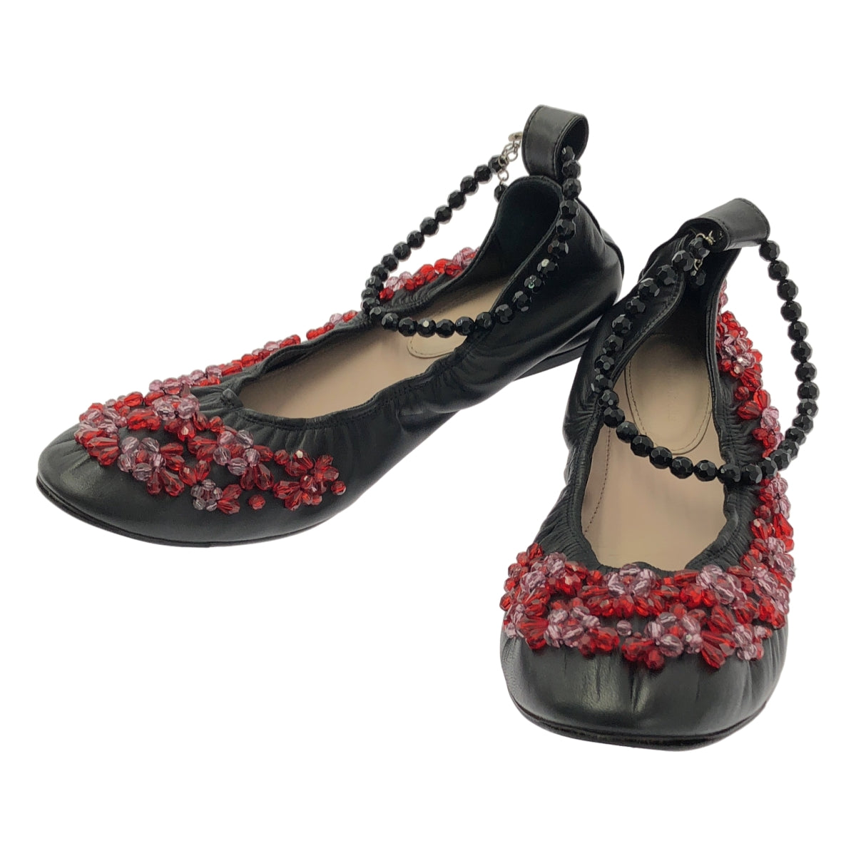 Simone Rocha | 鑲鑽綁帶芭蕾平底鞋 | 38碼 |