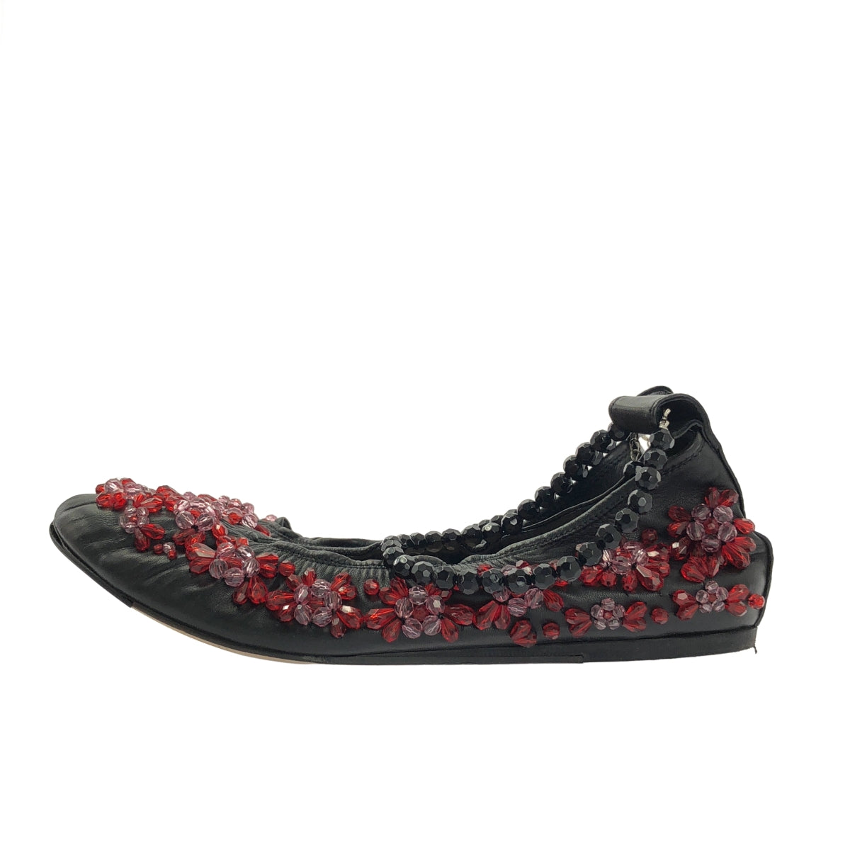 Simone Rocha | 鑲鑽綁帶芭蕾平底鞋 | 38碼 |