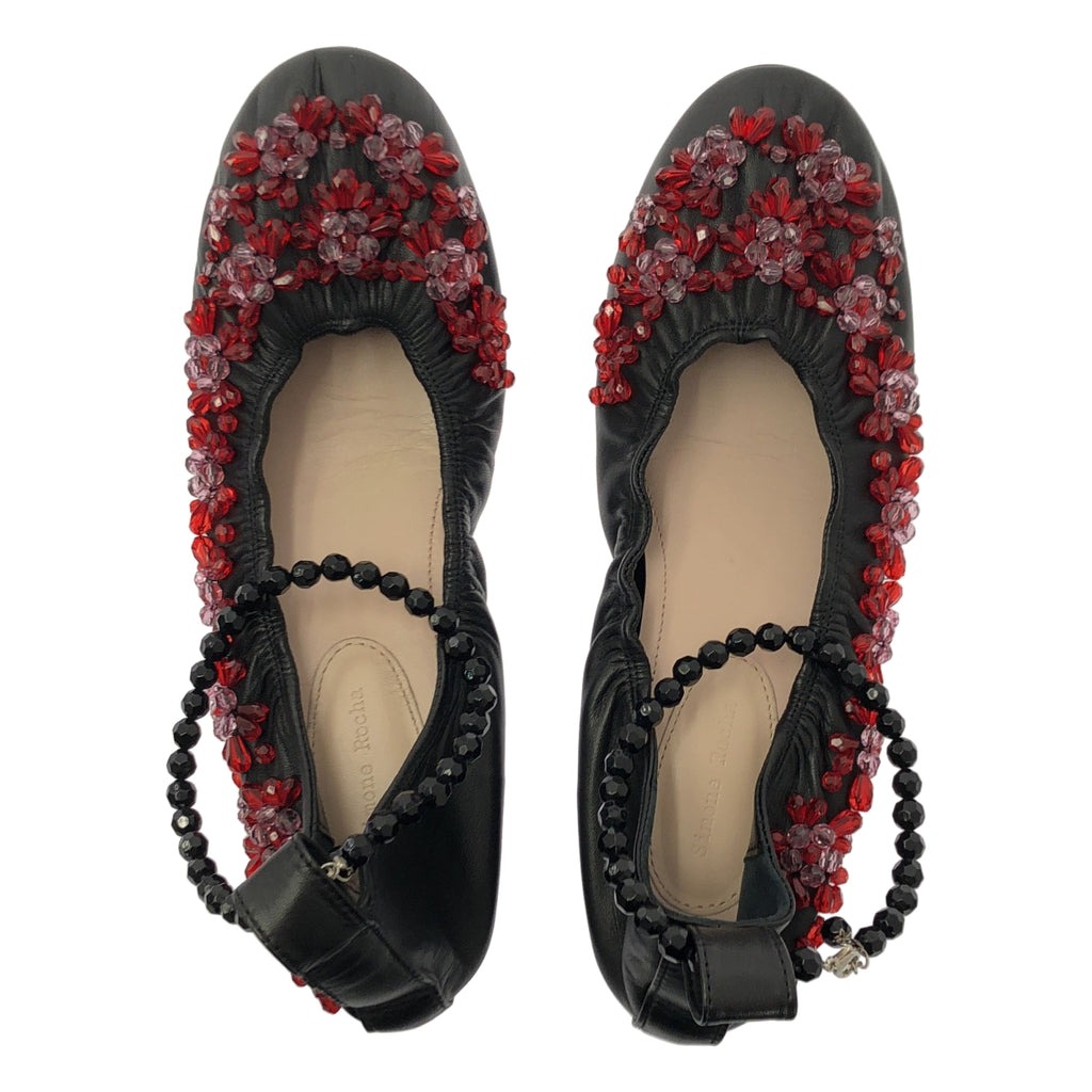 Simone Rocha | 鑲鑽綁帶芭蕾平底鞋 | 38碼 |