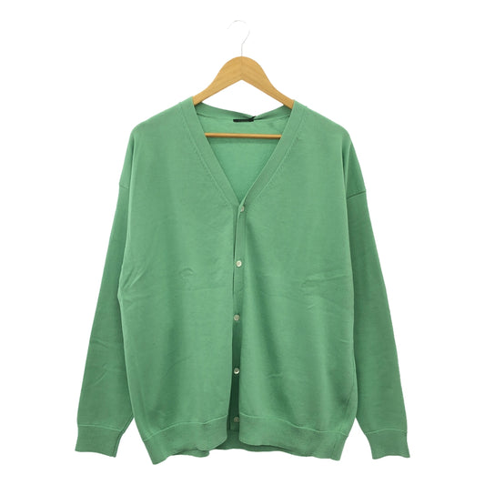 【美品】  LENO / リノ | 2023SS | COTTON KNIT CARDIGAN  / コットン ニット カーディガン / ユニセックス | 1 | green | メンズ