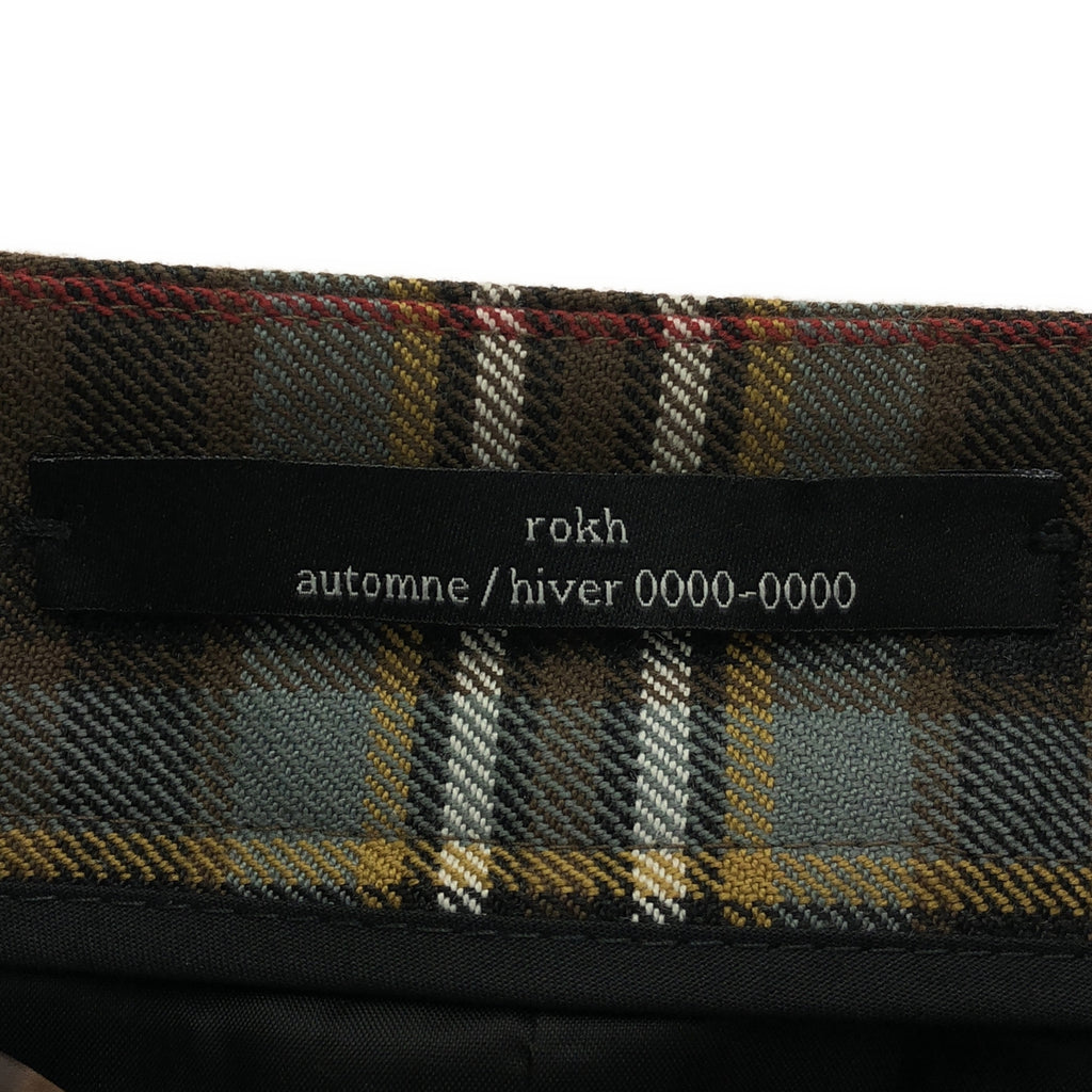 Rokh | 格紋羊毛束縛裙 | XS | 多色 | 女款