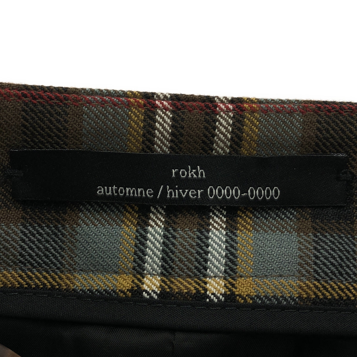 Rokh | 格紋羊毛束縛裙 | XS | 多色 | 女款