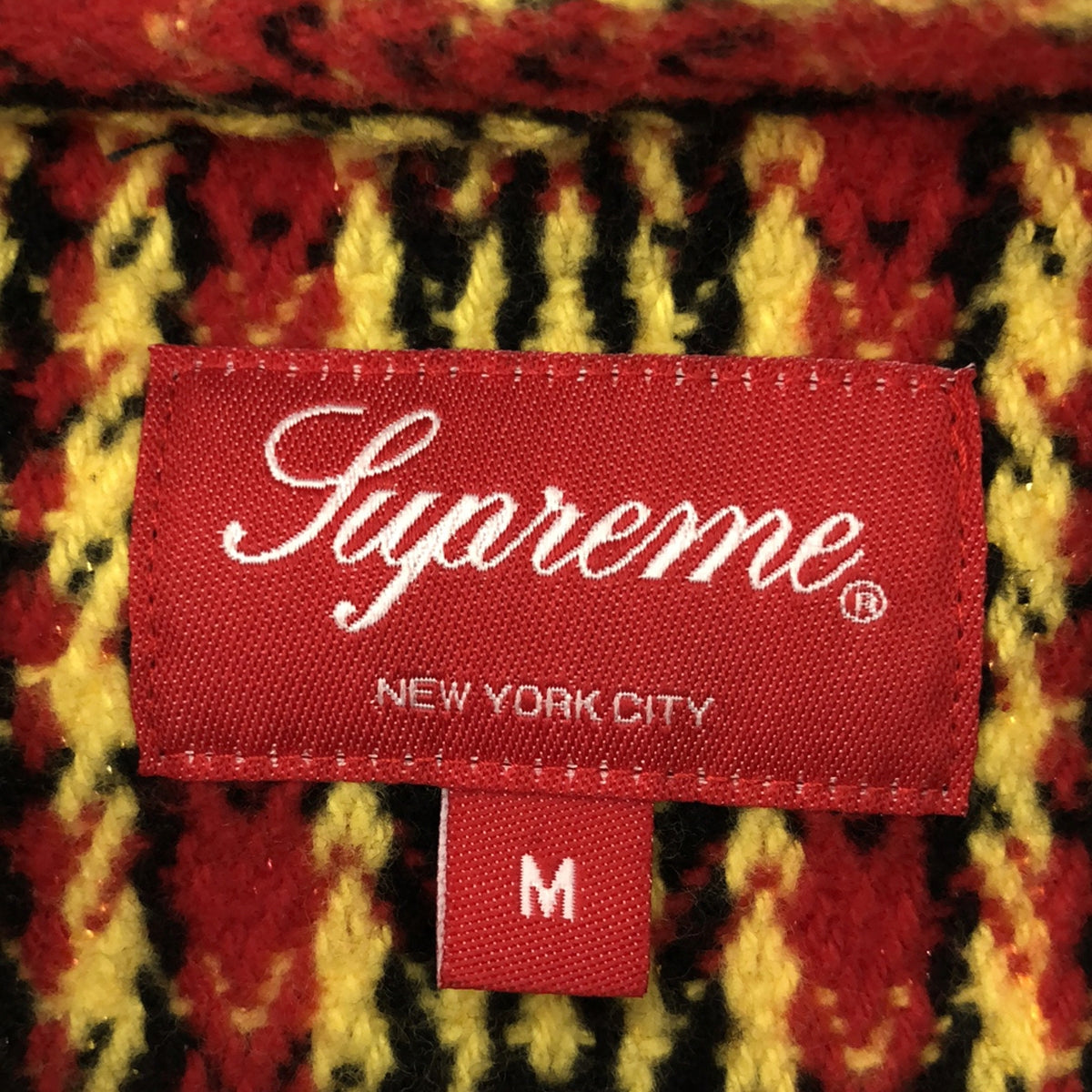 [Good Condition] SUPREME | Heavy Flannel Shirt | With Pocket | M | Yellow/Red | Men's