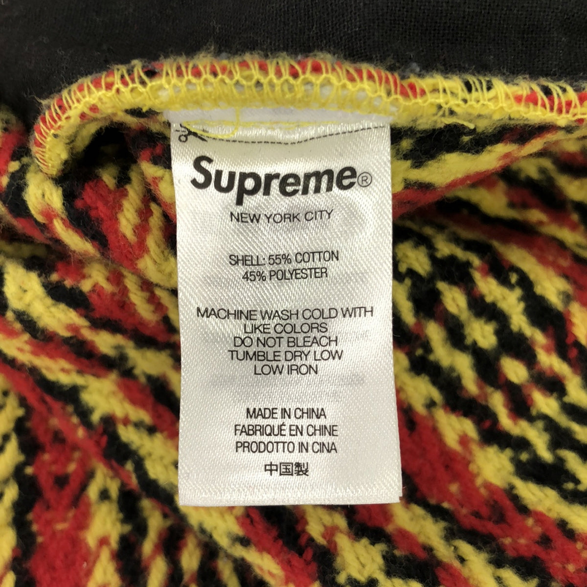 [Good Condition] SUPREME | Heavy Flannel Shirt | With Pocket | M | Yellow/Red | Men's